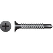 STRONG-POINT Self-Drilling Screw, #10-16 x 3-1/2 in, Phosphate Coated Steel Flat Head Phillips Drive D1031